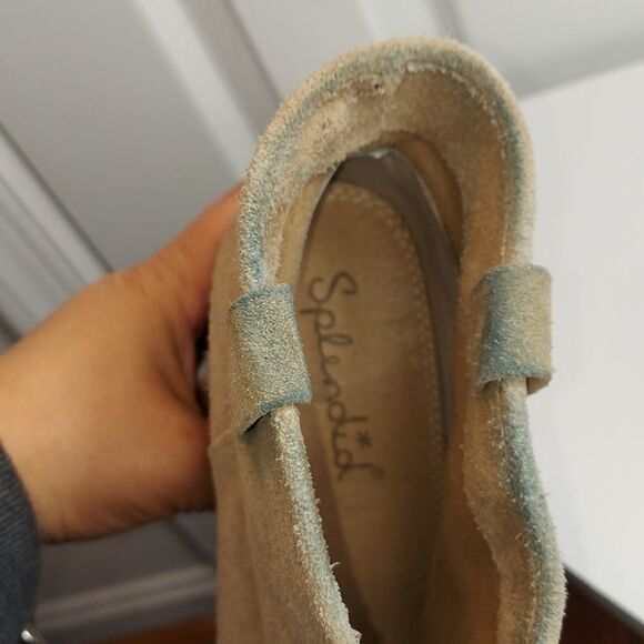 Anthro Splendid Tan Suede Lakota Ankle Booties 8.5 - Picture 7 of 9